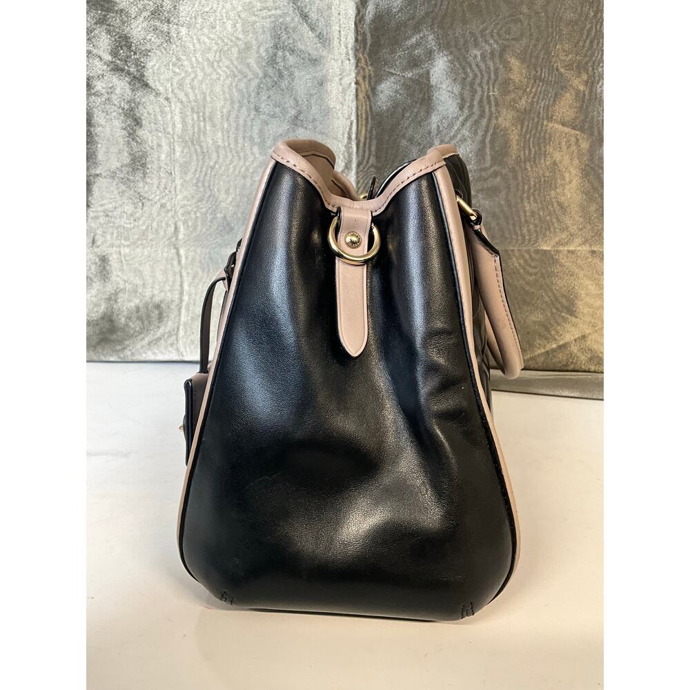COACH SMALL MARGOT CARRYALL IN QUILTED COLORBLOCK LEATHER - Picture 3 of 11